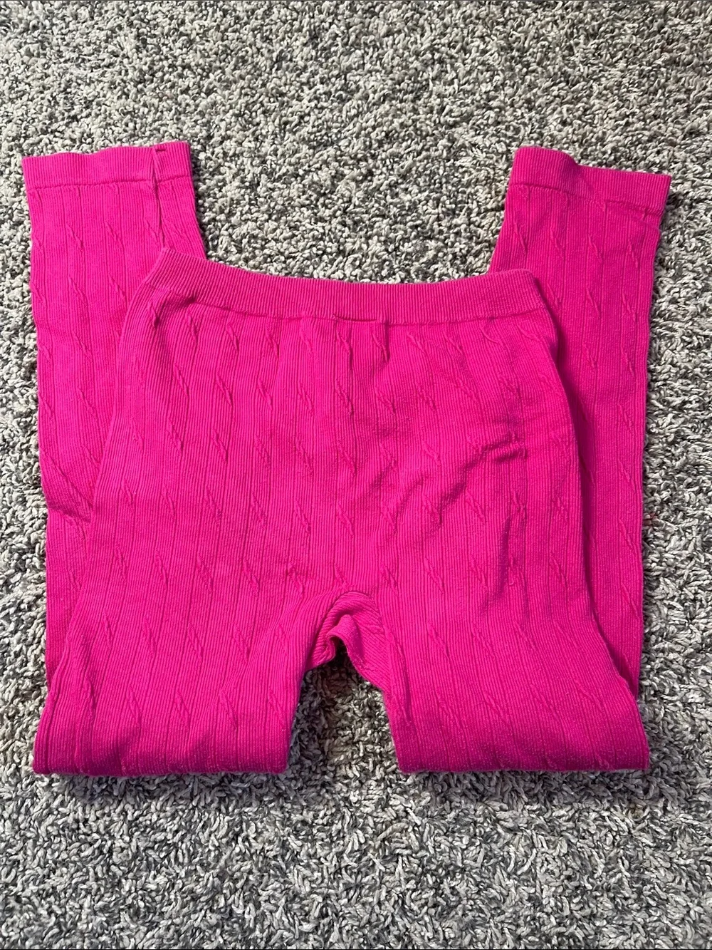 Girls Faded Glory pink super stretchy pants one size (7-16)